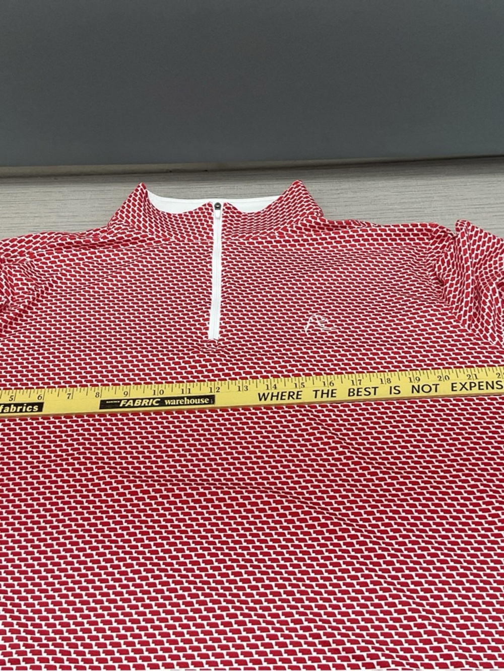 Rhoback Q-Zip Nebraska Cornhusker Scarlet Red/Cream Mens Size Large - Picture 5 of 7